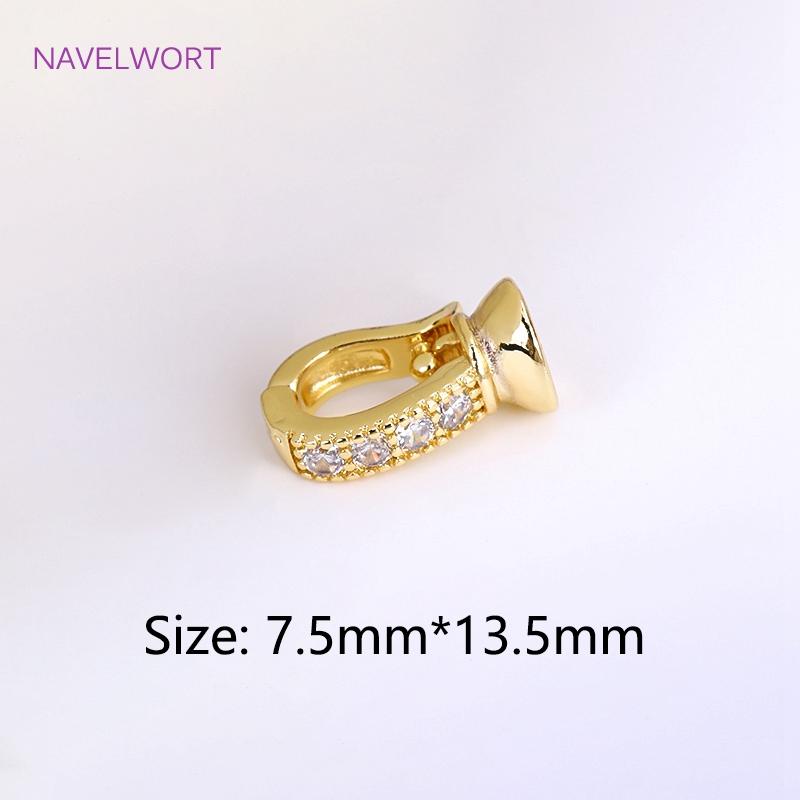 18K Gold Plated Inlaid Zircon Pearl Clasp Fastener Brass Fastener Connectors,Clasp For Bracelet,DIY Jewelry Making Accessories 2 pieces
18K Gold Plated Inlaid Zircon Pearl Clasp Fastener Brass Fastener Connectors,Clasp For Bracelet,DIY Jewelry Making Accessories 2 pieces