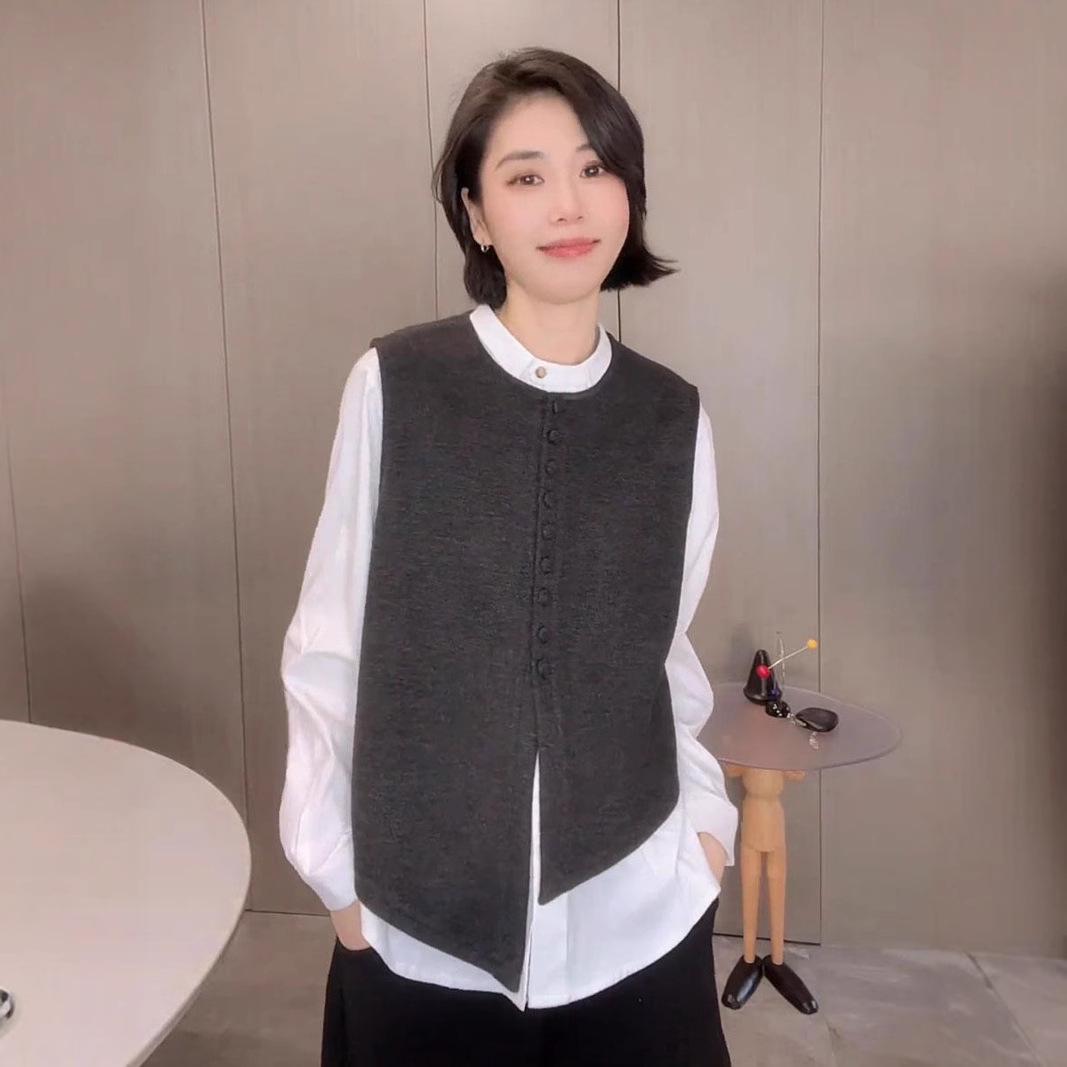 2025 Spring Women s Round Neck Sleeveless Irregular Cardigan Vest - Versatile & Slimming Style M
2025 Spring Women s Round Neck Sleeveless Irregular Cardigan Vest - Versatile & Slimming Style M