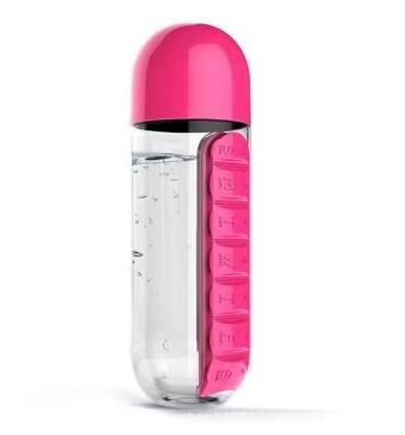 Portable Water Bottle with Built-in Pill Box for Medicines, Vitamins, Perfect for Outdoor, Gym, Fitness, Camping and Traveling
Portable Water Bottle with Built-in Pill Box for Medicines, Vitamins, Perfect for Outdoor, Gym, Fitness, Camping and Traveling