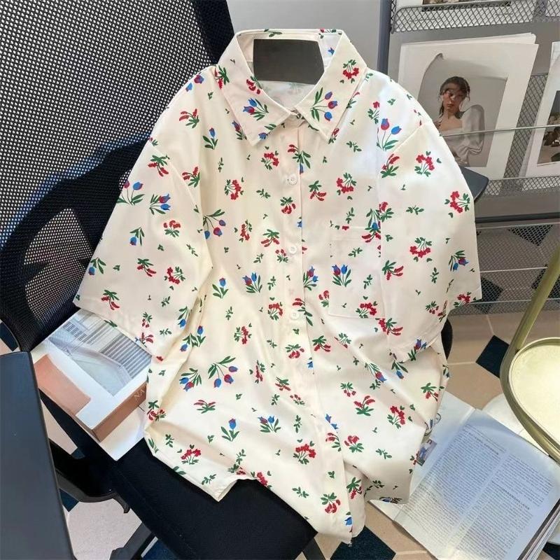 Summer Small Print Women s Short Sleeved Shirt Japanese College Style Sweet Tops Simple Versatile Ladies Clothing M
Summer Small Print Women s Short Sleeved Shirt Japanese College Style Sweet Tops Simple Versatile Ladies Clothing M