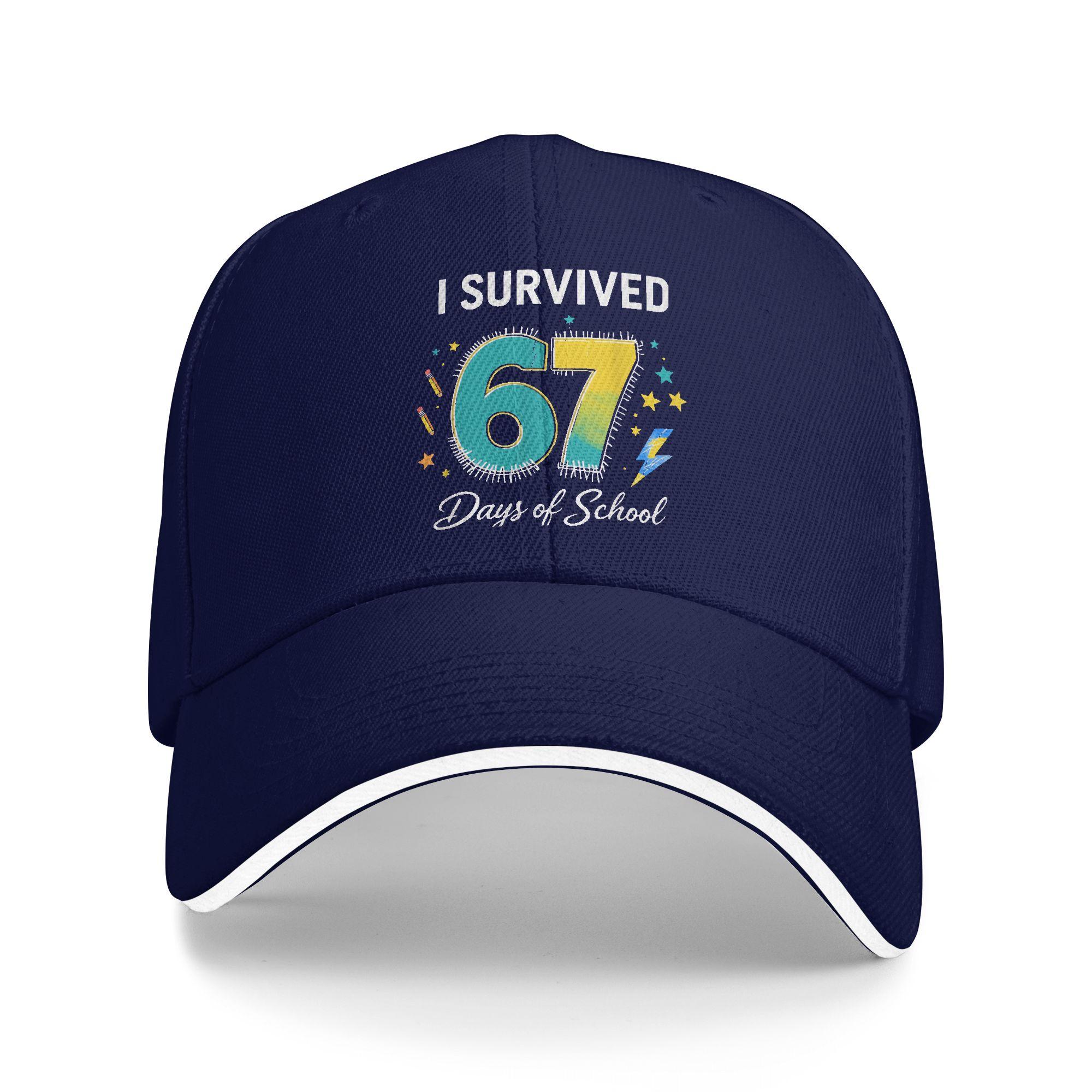 I Survived 67 Days of School Teacher Student Baseball Cap Outdoor Sport Sun Visor Trucker Hat Women Streetwear Baseball Caps As Picture
I Survived 67 Days of School Teacher Student Baseball Cap Outdoor Sport Sun Visor Trucker Hat Women Streetwear Baseball Caps As Picture