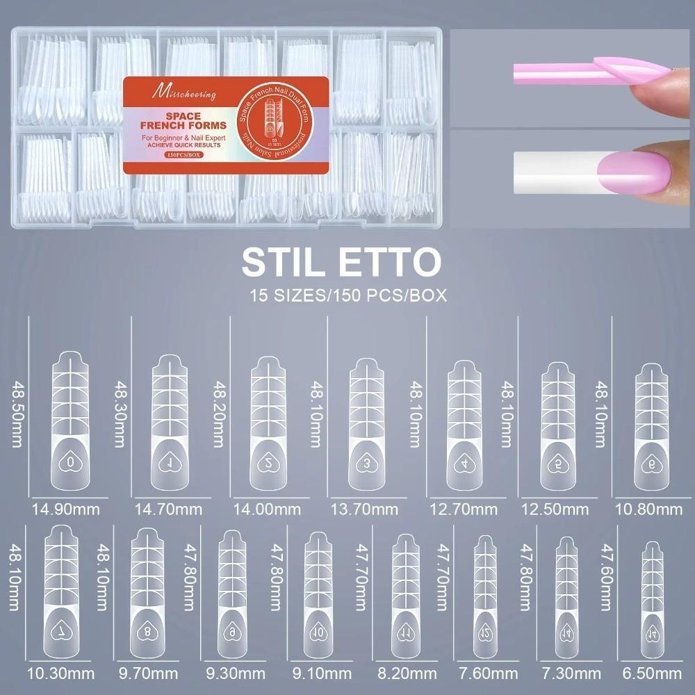 150PCS Thin Seamless Space Nail Dual Forms Ultra Short False Nails French Nail Plates DIY Manicure C
150PCS Thin Seamless Space Nail Dual Forms Ultra Short False Nails French Nail Plates DIY Manicure C