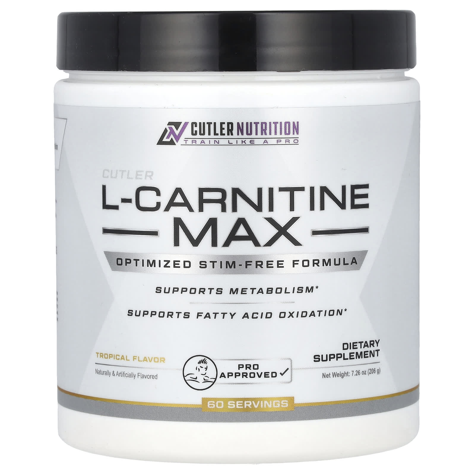 Cutler Nutrition, L-Carnitine Max, Tropical Flavor, 7.26 oz (206 g)
Cutler Nutrition, L-Carnitine Max, Tropical Flavor, 7.26 oz (206 g)