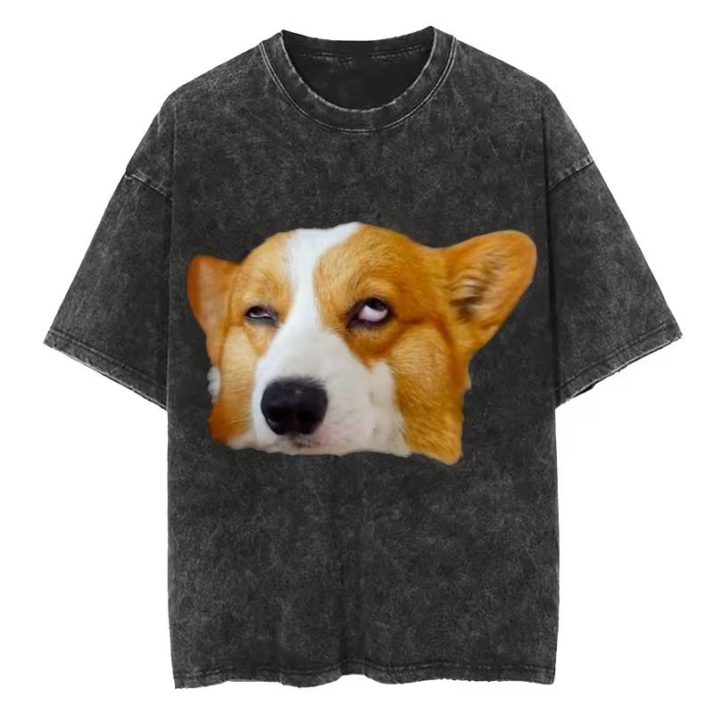 Vintage Washed Sassy Corgi Meme Graphic TShirt Funny SideEye Corgi Dog Print Oversize Short Sleeve Loose Fit Crew Neck Top S
Vintage Washed Sassy Corgi Meme Graphic TShirt Funny SideEye Corgi Dog Print Oversize Short Sleeve Loose Fit Crew Neck Top S