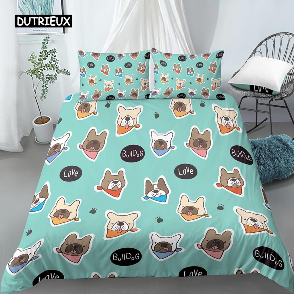 Комплекты постельного белья с изображением мультяшной собаки, милый домашний питомец-мопс, пододеяльник с наволочкой для семейного домашнего декора спальни для женщин, детей и подростков EU single(135x200cm)
Комплекты постельного белья с изображением мультяшной собаки, милый домашний питомец-мопс, пододеяльник с наволочкой для семейного домашнего декора спальни для женщин, детей и подростков EU single(135x200cm)