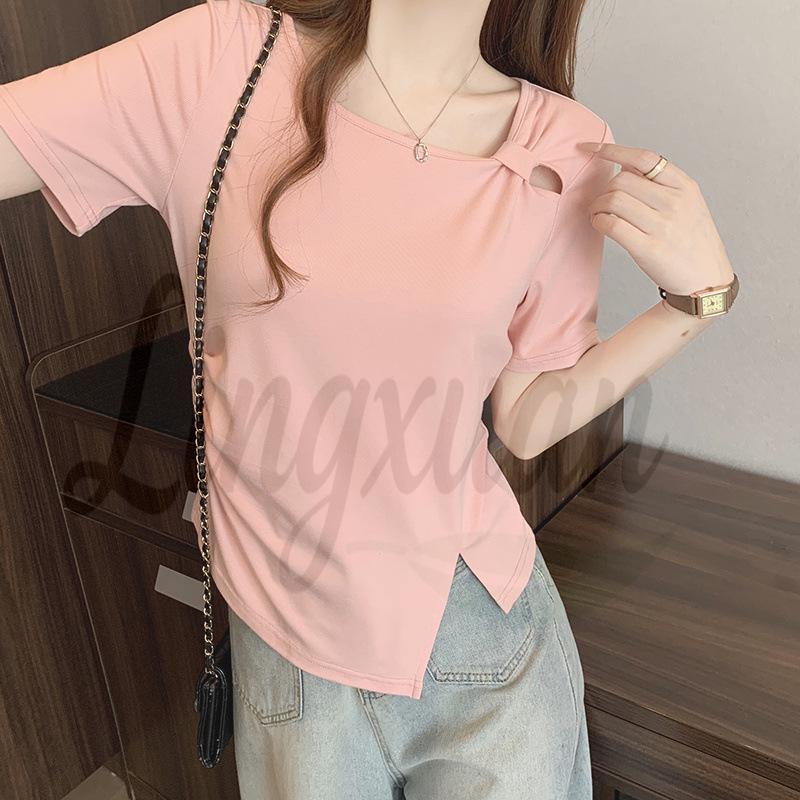 Summer 2026 Plus Size Women s Fashionable Twisted Irregular Short Sleeve T-shirt 2XL Plus Size рожевий
Summer 2026 Plus Size Women s Fashionable Twisted Irregular Short Sleeve T-shirt 2XL Plus Size рожевий