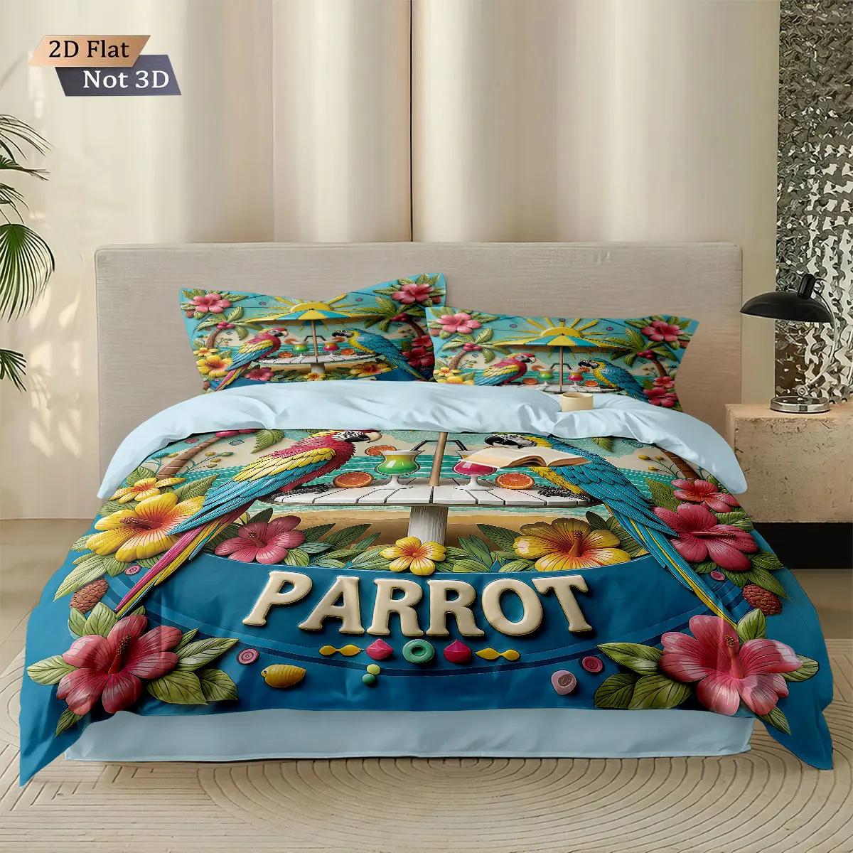 3pcs Colorful P-Parrot Bedding Set Animal World 3D Printed Coreless Multi Size Bedroom Christmas Decoration Machine Washable Duvet Cover Set&EU Single(135x200cm)
3pcs Colorful P-Parrot Bedding Set Animal World 3D Printed Coreless Multi Size Bedroom Christmas Decoration Machine Washable Duvet Cover Set&EU Single(135x200cm)