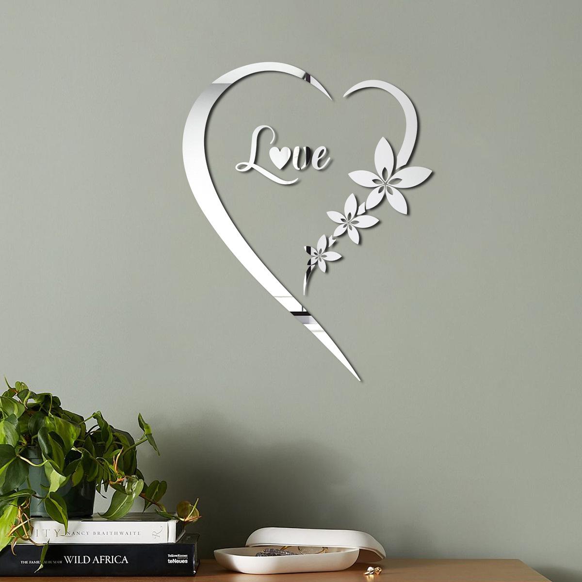 ЛЮБОВЬ Сердце Зеркальные Наклейки на Стену Самоклеящиеся DIY Акриловые Зеркальные Наклейки для Фона Телевизора, Настенное Искусство для Спальни, Домашнее Украшение
ЛЮБОВЬ Сердце Зеркальные Наклейки на Стену Самоклеящиеся DIY Акриловые Зеркальные Наклейки для Фона Телевизора, Настенное Искусство для Спальни, Домашнее Украшение