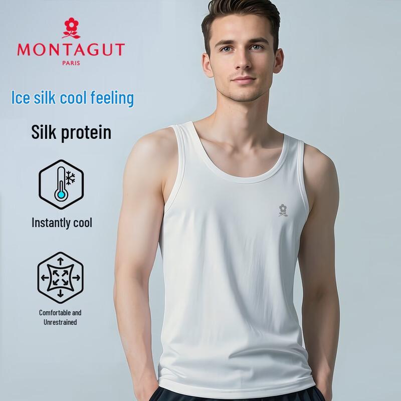 MONTAGUT Men s Ice Silk Breathable Sleeveless Sports Undershirt 3XL
MONTAGUT Men s Ice Silk Breathable Sleeveless Sports Undershirt 3XL