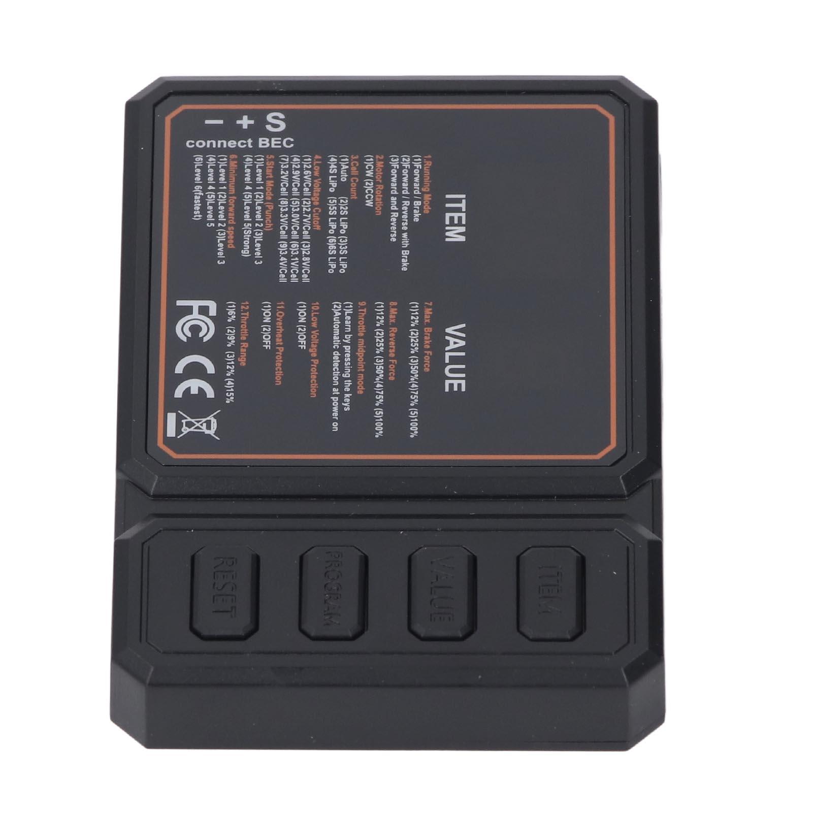 RC Brushless ESC Programing Card for Axial SCX10 for MST RC Boats 50 To 150A Electronic Speed
RC Brushless ESC Programing Card for Axial SCX10 for MST RC Boats 50 To 150A Electronic Speed