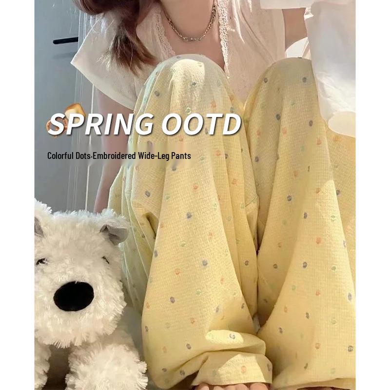 Dopamine Polka Dot Wide-Leg Pants - Women s Spring/Autumn 2025: New High-Waisted, Slimming, Draped, Casual Yamamoto Style 2XL (126-145 jin)
Dopamine Polka Dot Wide-Leg Pants - Women s Spring/Autumn 2025: New High-Waisted, Slimming, Draped, Casual Yamamoto Style 2XL (126-145 jin)