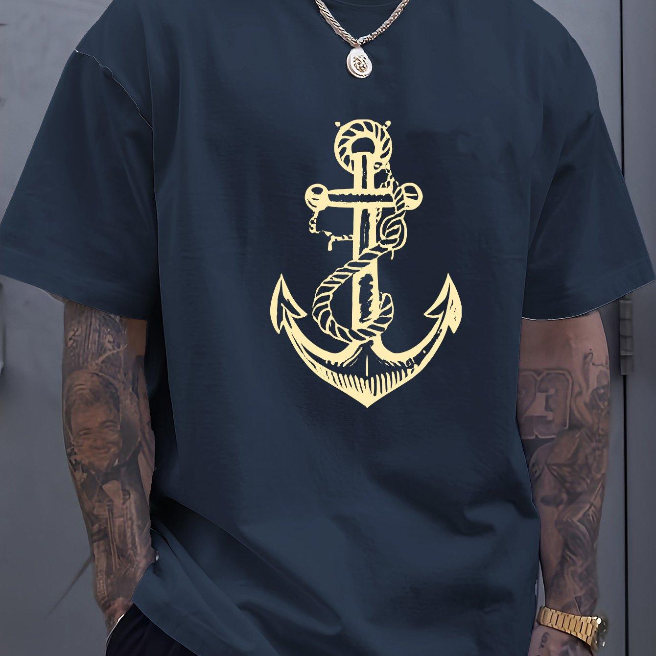 Мужская летняя модная повседневная спортивная футболка с принтом в виде якоря, из 100% хлопка, с круглым вырезом и коротким рукавом 4XL
Мужская летняя модная повседневная спортивная футболка с принтом в виде якоря, из 100% хлопка, с круглым вырезом и коротким рукавом 4XL