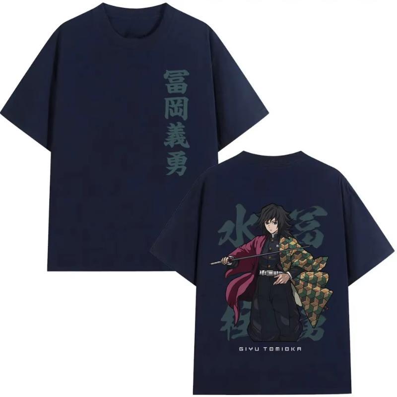 2026 New Anime Demon Slayer Water Hashira Tomioka Giyuu Double Sided Print Tshirt Unisex Women Fashion Casual T Shirts Summer S
2026 New Anime Demon Slayer Water Hashira Tomioka Giyuu Double Sided Print Tshirt Unisex Women Fashion Casual T Shirts Summer S