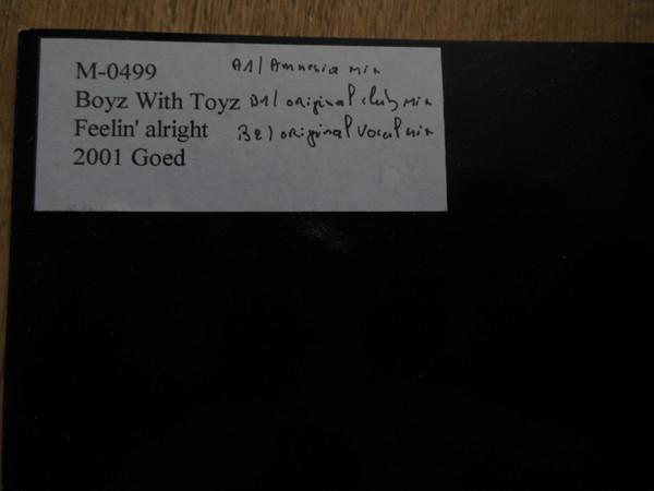 12inch Record BOYZ, TOYZ - Feelin Alright LQ013 Liquid Recordin 2001 US Dance & Electronica Used
12inch Record BOYZ, TOYZ - Feelin Alright LQ013 Liquid Recordin 2001 US Dance & Electronica Used