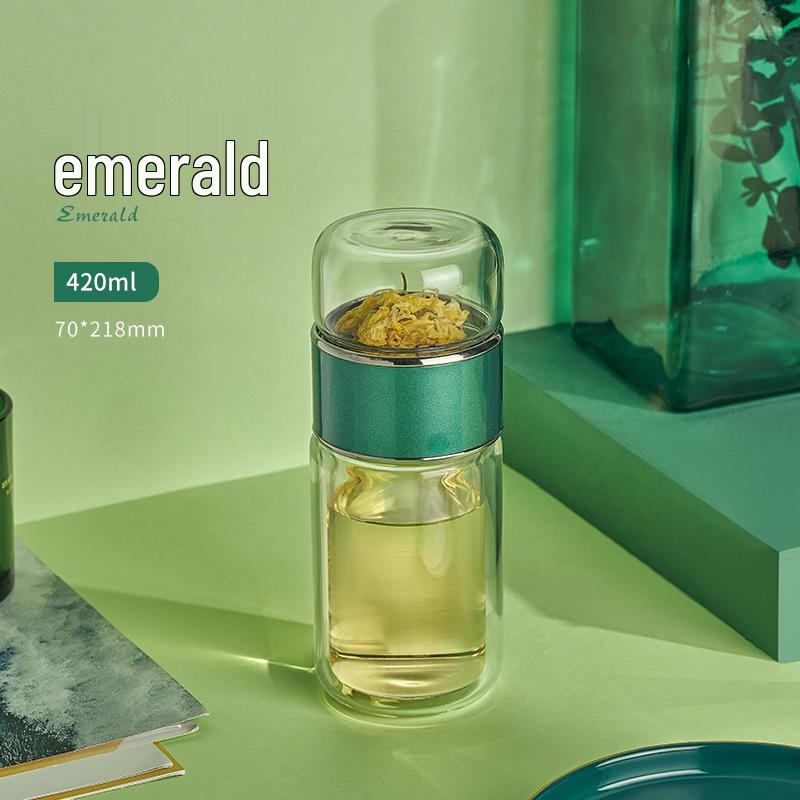 High-Temperature Resistant Double-Layer Borosilicate Glass Tea Infuser Cup - Tea-Water Separation Design, Trendy Flower Tea Cup 280ml
High-Temperature Resistant Double-Layer Borosilicate Glass Tea Infuser Cup - Tea-Water Separation Design, Trendy Flower Tea Cup 280ml