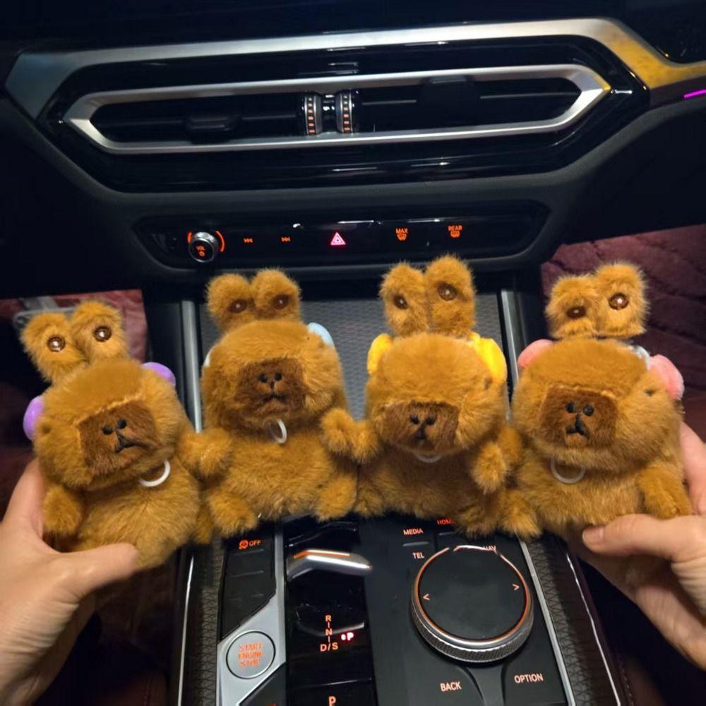 Movable Bunny Ears Cartoon Plush Toy Keyring Pull Rope Capybara Plush Keychains Hanging Accessory Purple Earphones
Movable Bunny Ears Cartoon Plush Toy Keyring Pull Rope Capybara Plush Keychains Hanging Accessory Purple Earphones