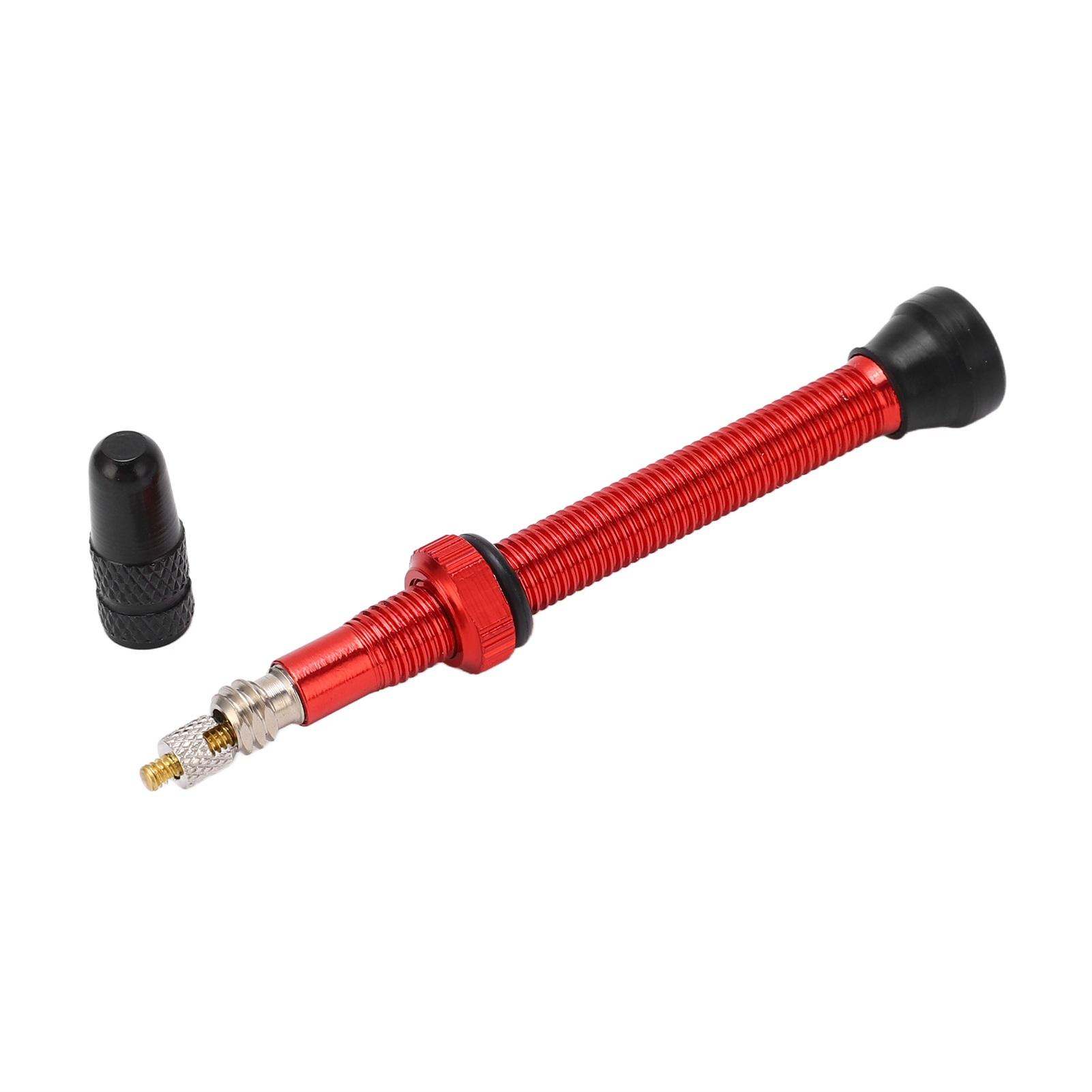 60mm Mountain Bike Presta Valve Stem Aluminum Alloy Tubeless Vacuum Extension Valve Bike Accessory червоний
60mm Mountain Bike Presta Valve Stem Aluminum Alloy Tubeless Vacuum Extension Valve Bike Accessory червоний
