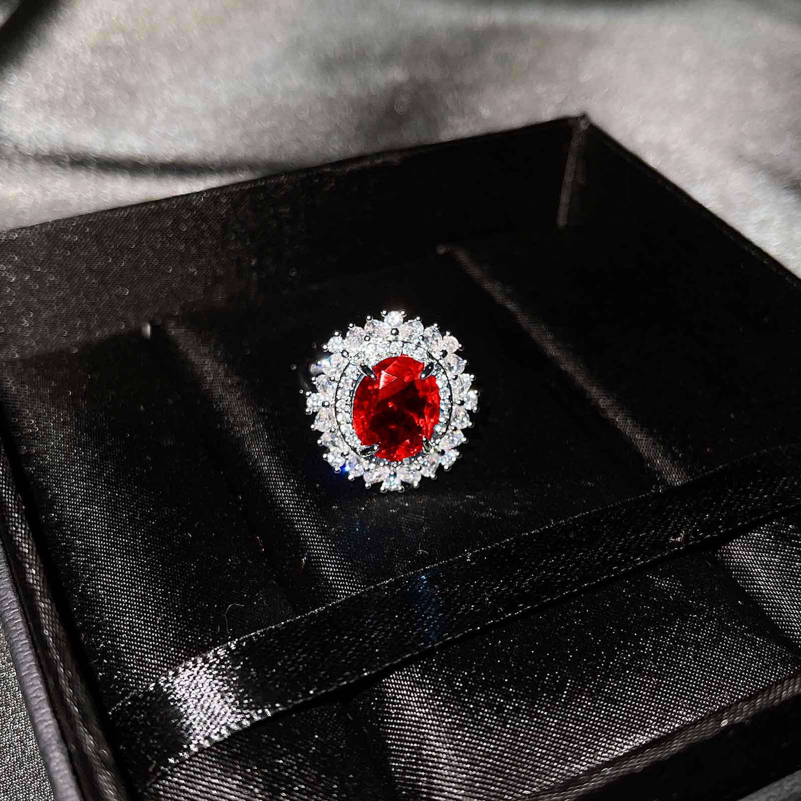 Imitation Sapphire Ring Set, Luxury Full Of Citrine Pendant Necklace, Redstone Colored Treasure Earrings For Women
Imitation Sapphire Ring Set, Luxury Full Of Citrine Pendant Necklace, Redstone Colored Treasure Earrings For Women