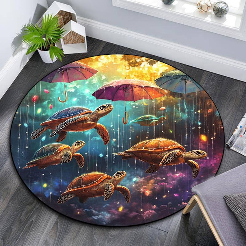 Sea Turtles Round Area Rug,Carpet Rug for Living Room Bedroom Sofa Playroom Decor,Non-slip Floor Mat 80cmx80cm
Sea Turtles Round Area Rug,Carpet Rug for Living Room Bedroom Sofa Playroom Decor,Non-slip Floor Mat 80cmx80cm