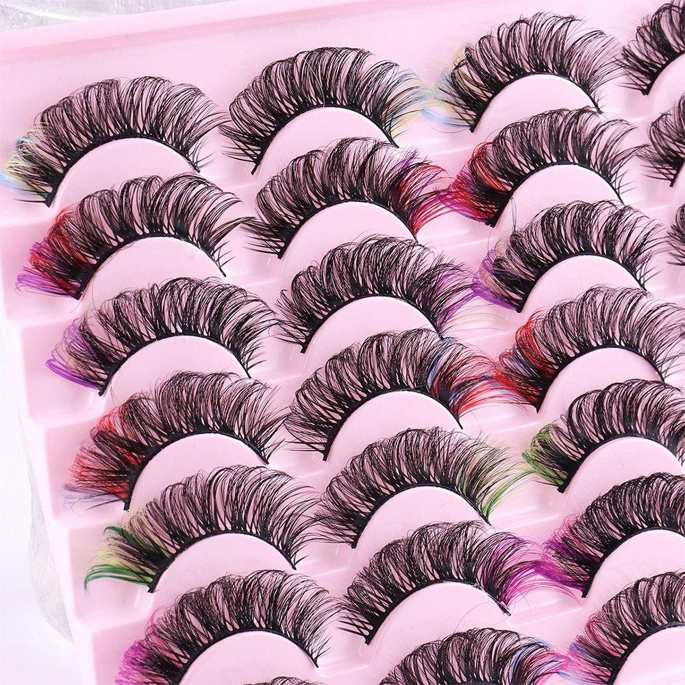 Fluffy Eye Lashes Russian Strip Colored Lashes Mink Lashes Color Eyelashes Natural False Eyelashes
Fluffy Eye Lashes Russian Strip Colored Lashes Mink Lashes Color Eyelashes Natural False Eyelashes