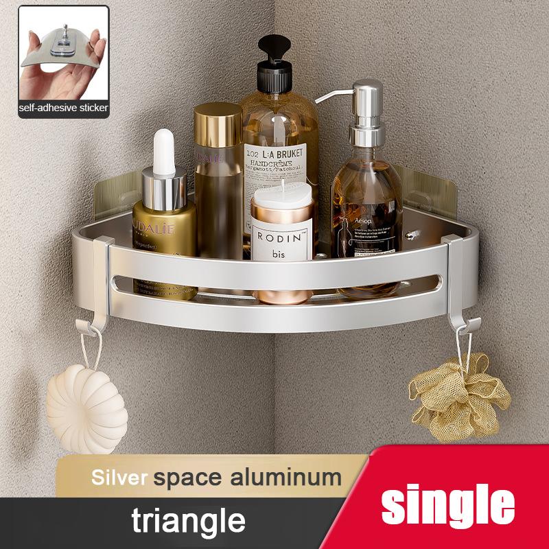 Полка для ванной комнаты, алюминиевая стойка для шампуня, органайзер для хранения косметики, настенная полка для душа, аксессуары для ванной комнаты
Полка для ванной комнаты, алюминиевая стойка для шампуня, органайзер для хранения косметики, настенная полка для душа, аксессуары для ванной комнаты