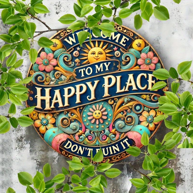 2d Flat 20*20cm Welcome To My happy place don t ruin it Circular Wooden Sign, Suitable for Bedrooms, Kitchens, Restaurants, Bars Home or Office Gift 20*20cm
2d Flat 20*20cm Welcome To My happy place don t ruin it Circular Wooden Sign, Suitable for Bedrooms, Kitchens, Restaurants, Bars Home or Office Gift 20*20cm