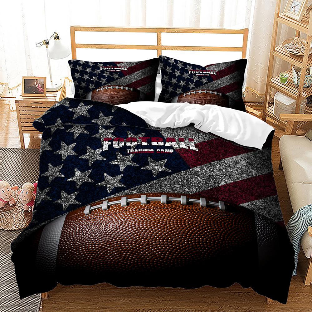 Sports Football Baseball 3D Quilt Set Three-Piece Digital Printing Kit 135 * 200 (two-piece set) 90g
Sports Football Baseball 3D Quilt Set Three-Piece Digital Printing Kit 135 * 200 (two-piece set) 90g