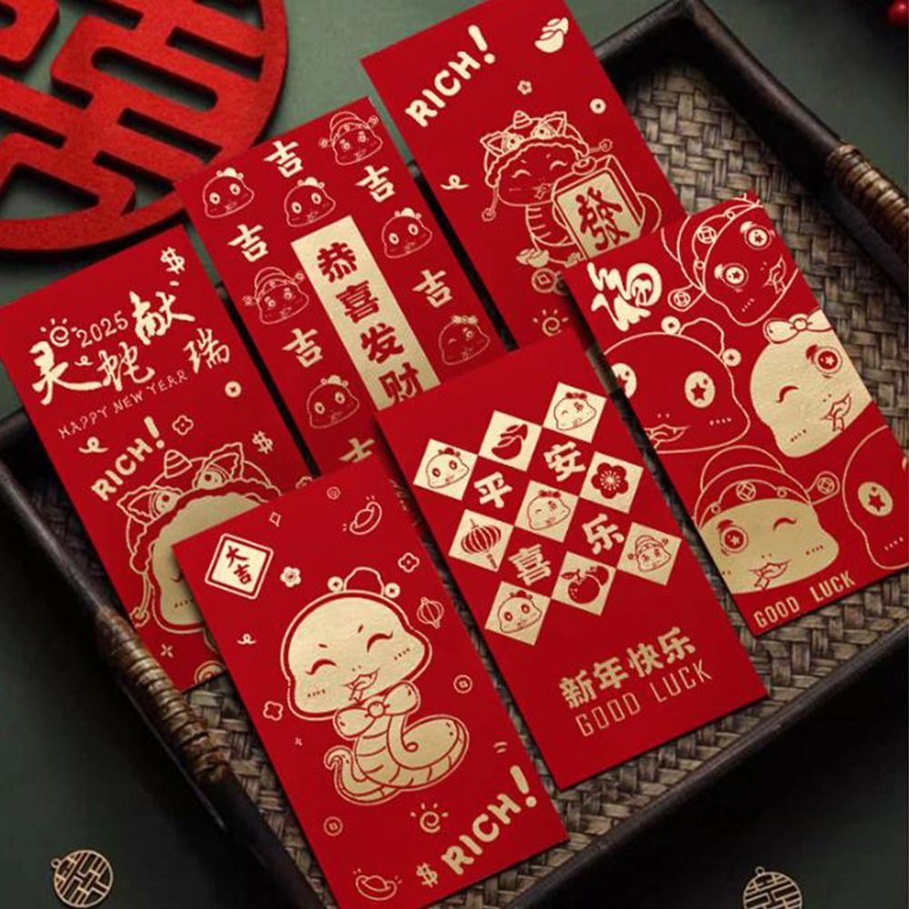 10Pcs Year of The Snake Chinese Red Envelopes Paper Money Gift Bag Lucky Money Bag Kids Gifts Style 2 S
10Pcs Year of The Snake Chinese Red Envelopes Paper Money Gift Bag Lucky Money Bag Kids Gifts Style 2 S