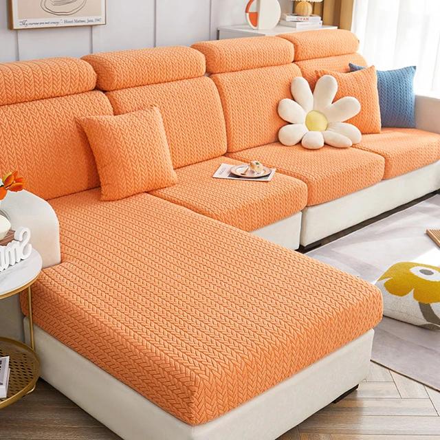 New Jacquard Sofa Cushion Cover Elastic Sofa L-Shape Corner Sofa Couch Cover Luxury Thick Furniture Protector Living Room Pets pillowcase 45x45CM
New Jacquard Sofa Cushion Cover Elastic Sofa L-Shape Corner Sofa Couch Cover Luxury Thick Furniture Protector Living Room Pets pillowcase 45x45CM