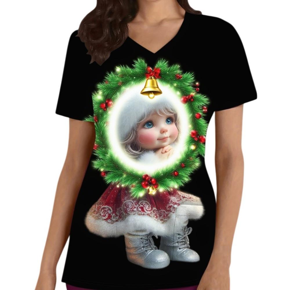 Dwarf Print Short Sleeve Thanksgiving V-Neck Scrubs Top with Pockets for Doctor Nurse Physician Dentist Women s Work Clothing 5XL
Dwarf Print Short Sleeve Thanksgiving V-Neck Scrubs Top with Pockets for Doctor Nurse Physician Dentist Women s Work Clothing 5XL