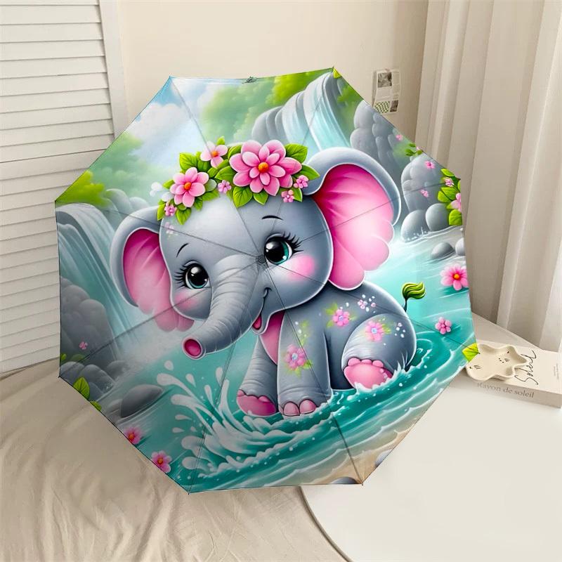 1PC elephant flowers Automatic Open/Close Umbrella Compact Folding Umbrella with 8-Rib Shaft lightweight esign, Highquality Fabric1170A
1PC elephant flowers Automatic Open/Close Umbrella Compact Folding Umbrella with 8-Rib Shaft lightweight esign, Highquality Fabric1170A