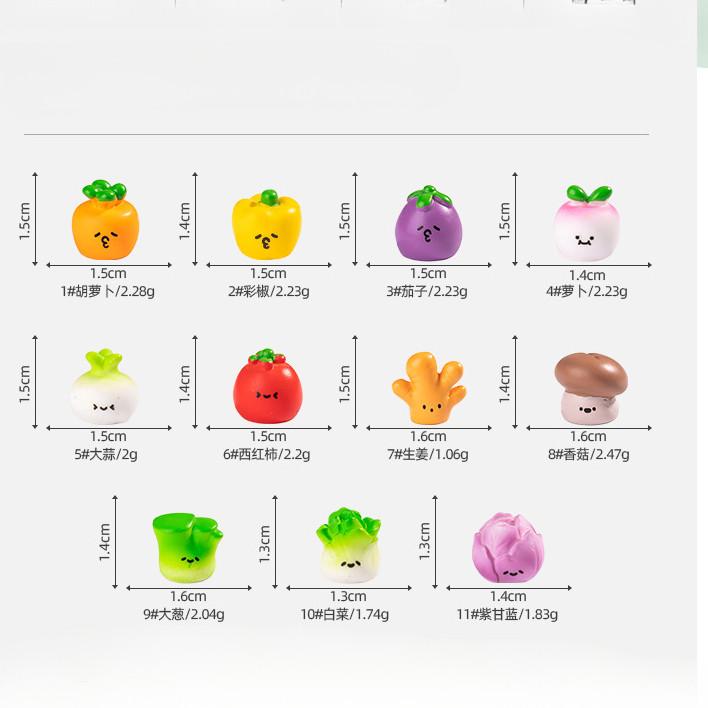 10Pcs Mini Cartoon Vegetable Doll Miniatures Resin Ornaments Fairy Garden Decoration Moss Terrarium Micro Landscape 1-2cm разноцветный
10Pcs Mini Cartoon Vegetable Doll Miniatures Resin Ornaments Fairy Garden Decoration Moss Terrarium Micro Landscape 1-2cm разноцветный