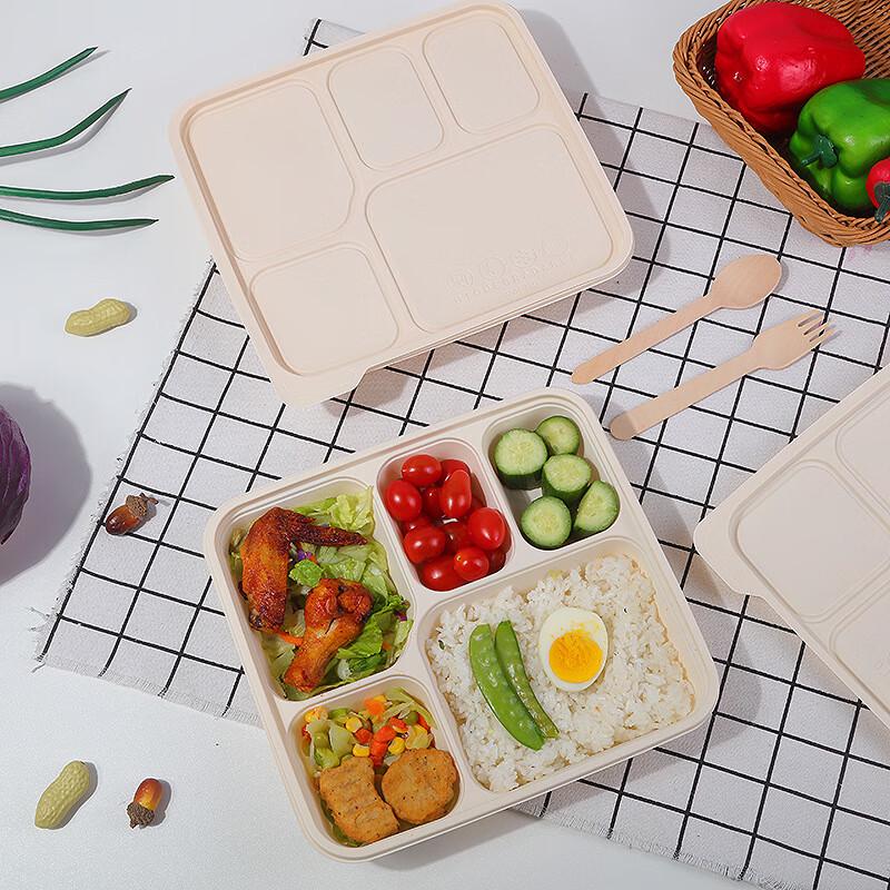 Disposable 5-Compartment Takeout Meal Containers with Lids
Disposable 5-Compartment Takeout Meal Containers with Lids