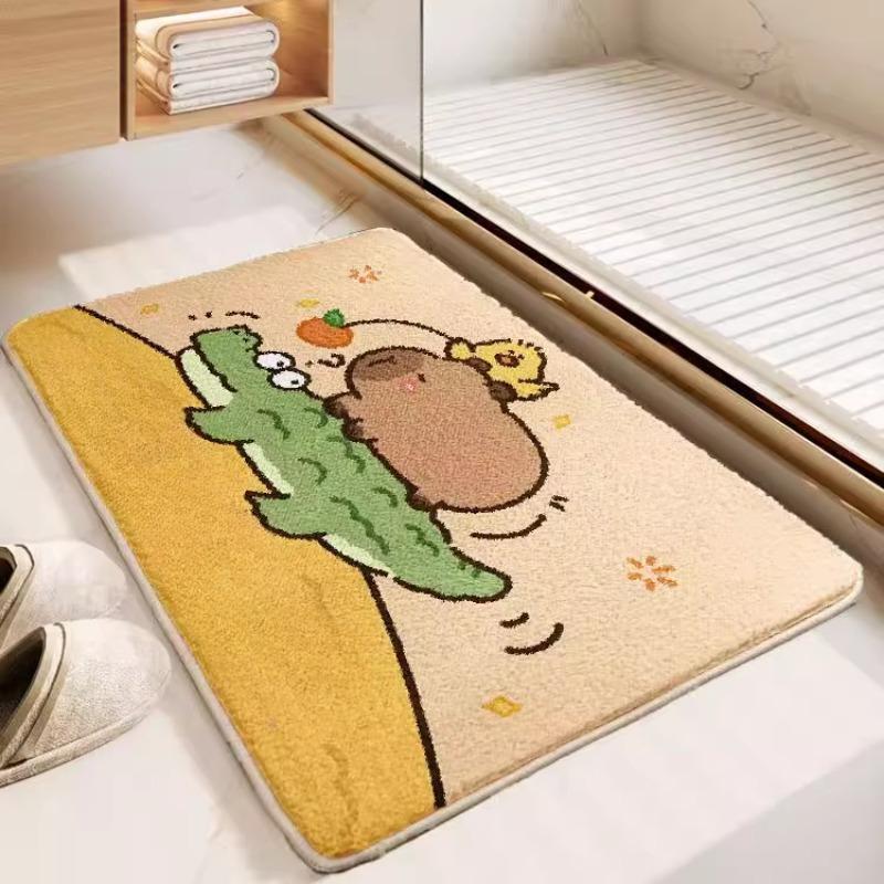 Alfombra de baño Capibara rosa,manta absorbente de Cachemira de imitación,bonita alfombra tapizada para puerta de baño 40cm x 60cm
Alfombra de baño Capibara rosa,manta absorbente de Cachemira de imitación,bonita alfombra tapizada para puerta de baño 40cm x 60cm