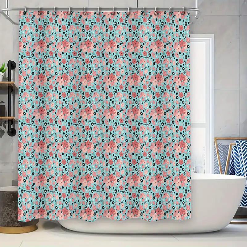 Floral Shower Curtain Blue Teal Turquoise Botanical Pattern Bathroom Decor Waterproof Fabric Vintage Farmhouse Aesthetic Modern W60H190(CM)-1 Pcs
Floral Shower Curtain Blue Teal Turquoise Botanical Pattern Bathroom Decor Waterproof Fabric Vintage Farmhouse Aesthetic Modern W60H190(CM)-1 Pcs