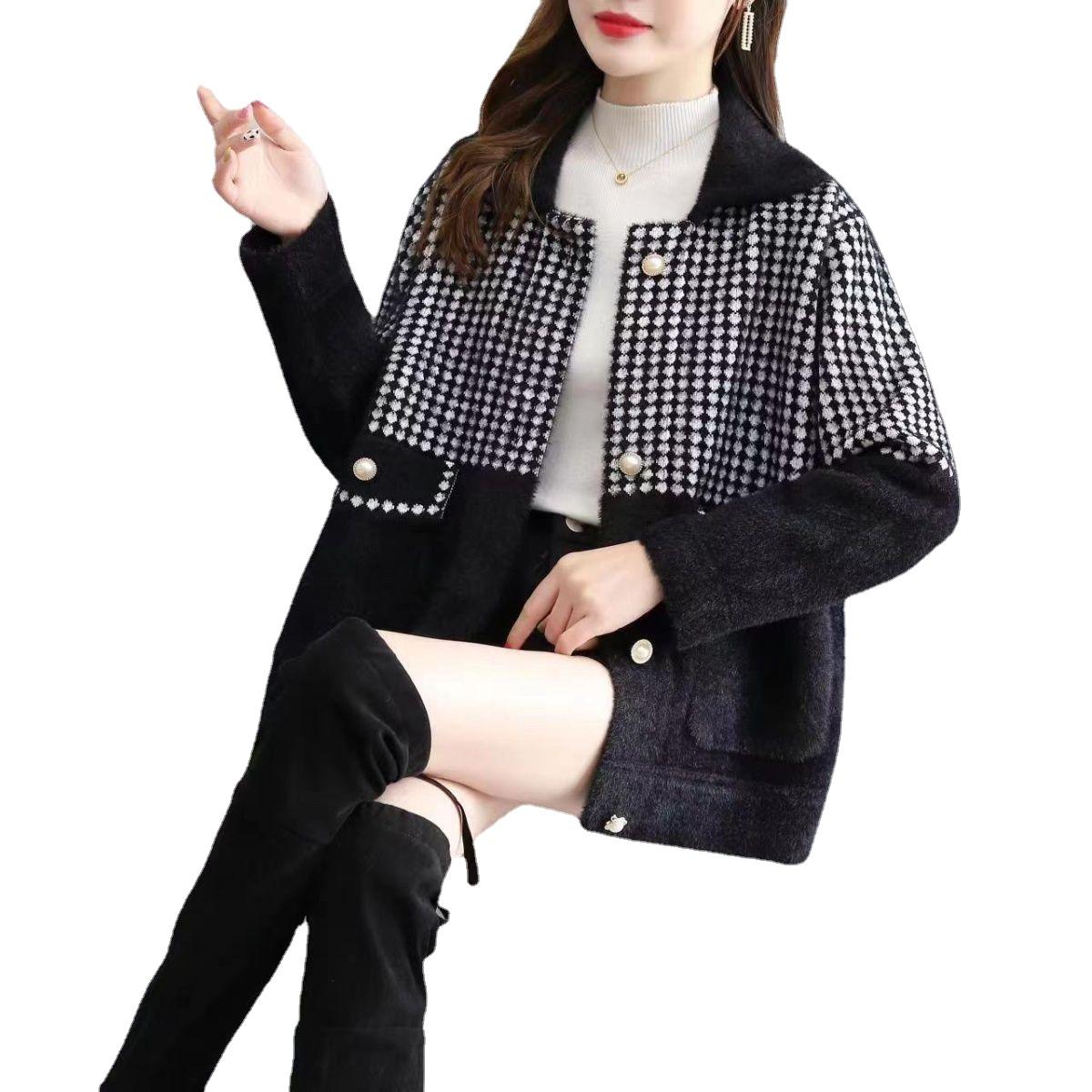 Любителям моды Утепленный кардиган из норкового кашемира открытого типа для осени XXL чёрный
Любителям моды Утепленный кардиган из норкового кашемира открытого типа для осени XXL чёрный