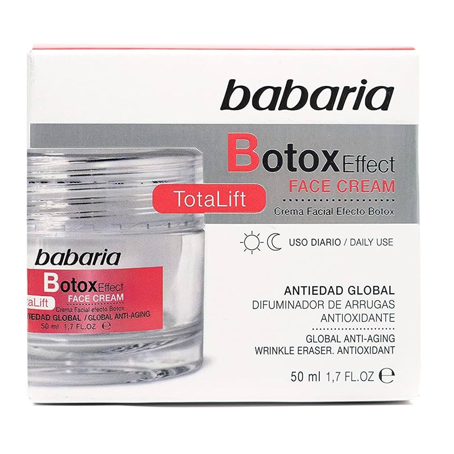 Babaria Botox Effect Крем для лица Totalift 50 мл
Babaria Botox Effect Крем для лица Totalift 50 мл