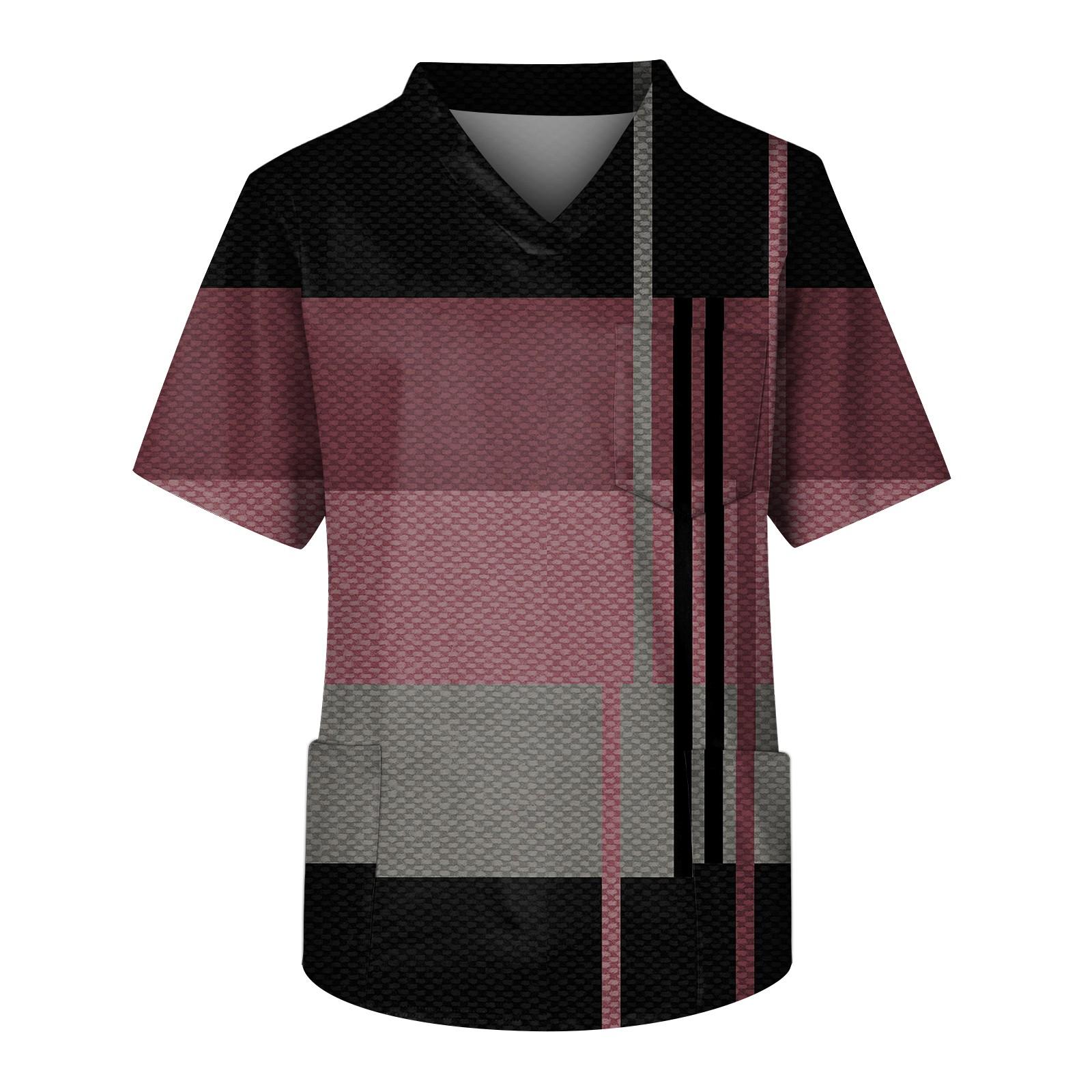 Мужской топ с короткими рукавами и V-образным вырезом с принтом мелких животных нагрудный карман и карман для ухода XL винный
Мужской топ с короткими рукавами и V-образным вырезом с принтом мелких животных нагрудный карман и карман для ухода XL винный