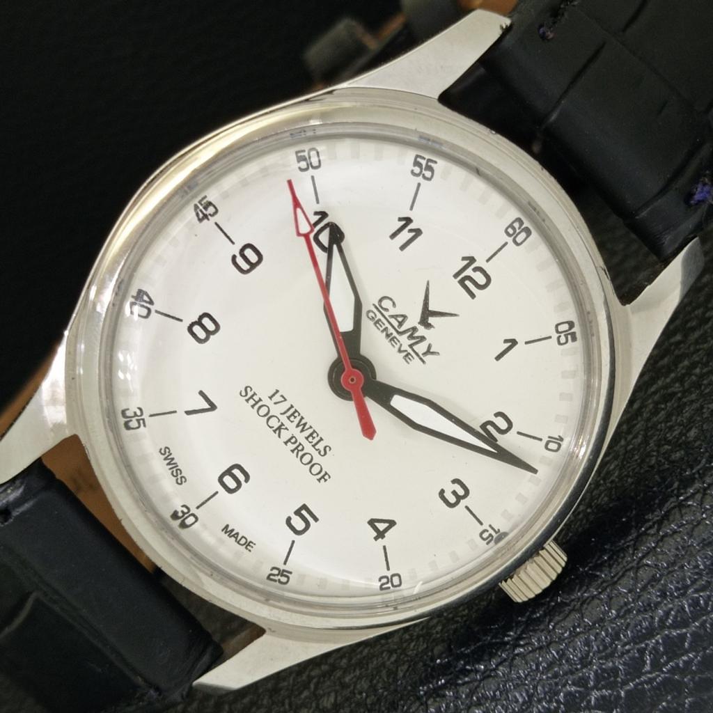VINTAGE CAMY REFURBISHED HAND-WINDING SWISS MENS WHITE DIAL WATCH a500013-2 R151a-a500013
VINTAGE CAMY REFURBISHED HAND-WINDING SWISS MENS WHITE DIAL WATCH a500013-2 R151a-a500013