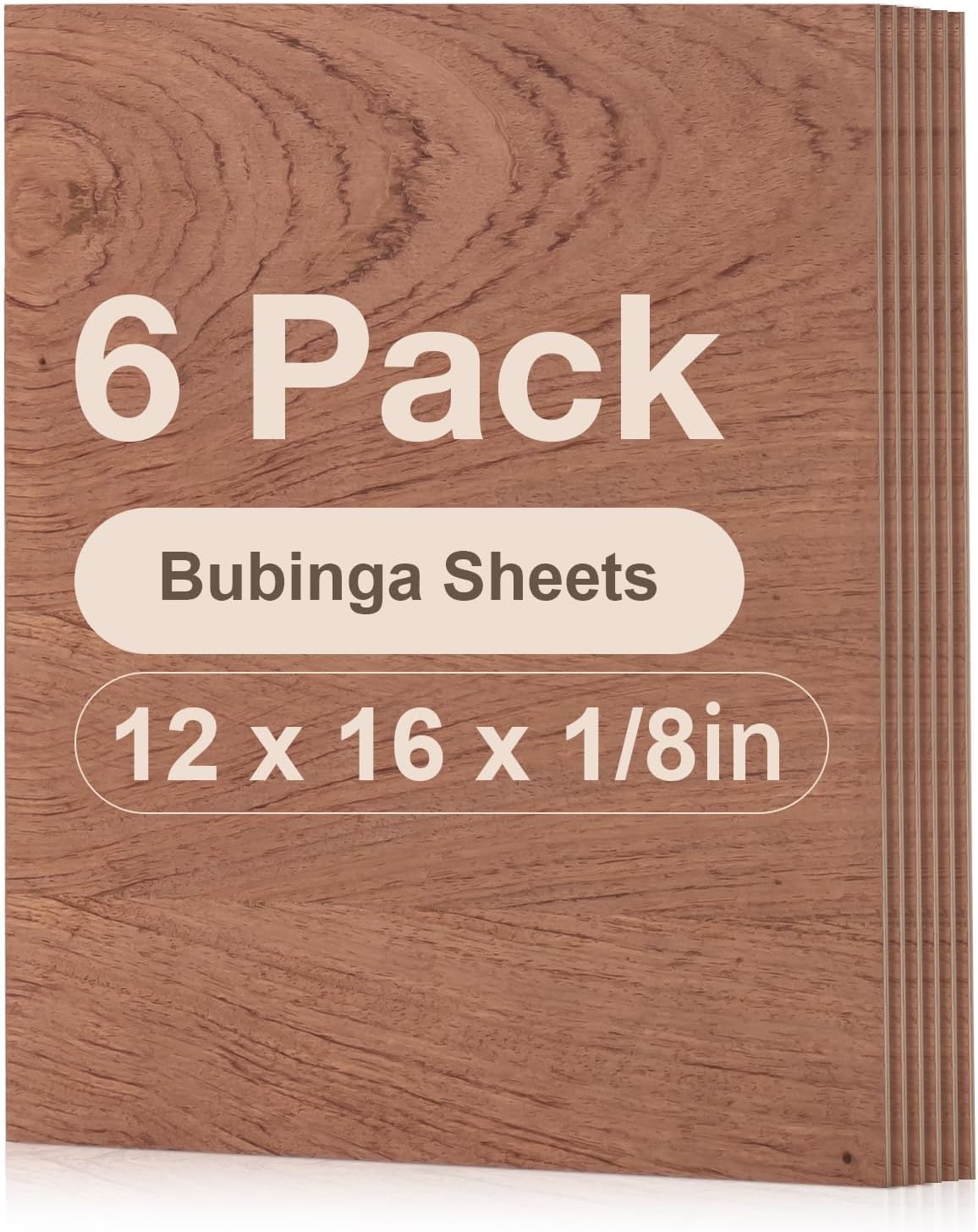 Robotime 6 Pack Bubinga Plywood 1/4 12x12x1/4inch 6mm Plywood Sheets Thin Unfinished Wood for Laser Cutting and Engraving
Robotime 6 Pack Bubinga Plywood 1/4 12x12x1/4inch 6mm Plywood Sheets Thin Unfinished Wood for Laser Cutting and Engraving