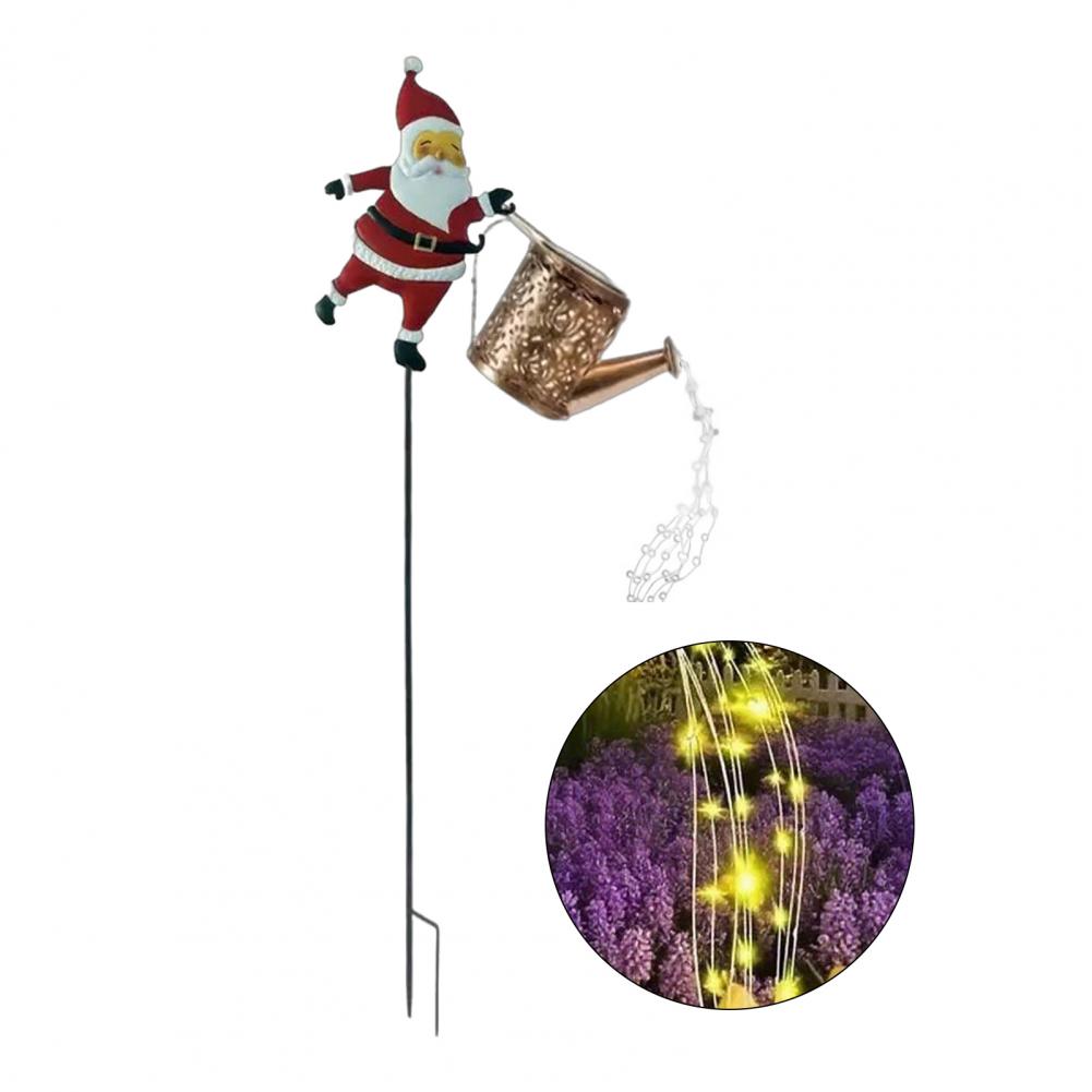 Solar Kettle Lights Garden Lawn Decorative Lights Waterproof Watering Can String Light Metal Santa Claus Ground Lamp for Outdoor
Solar Kettle Lights Garden Lawn Decorative Lights Waterproof Watering Can String Light Metal Santa Claus Ground Lamp for Outdoor