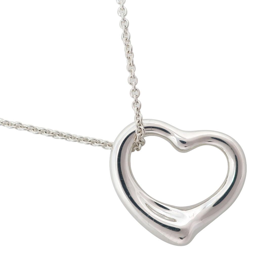 TIFFANY&Co. Open heart Necklace Elsa Peretti Silver925 heart 6.8g Women Used
TIFFANY&Co. Open heart Necklace Elsa Peretti Silver925 heart 6.8g Women Used