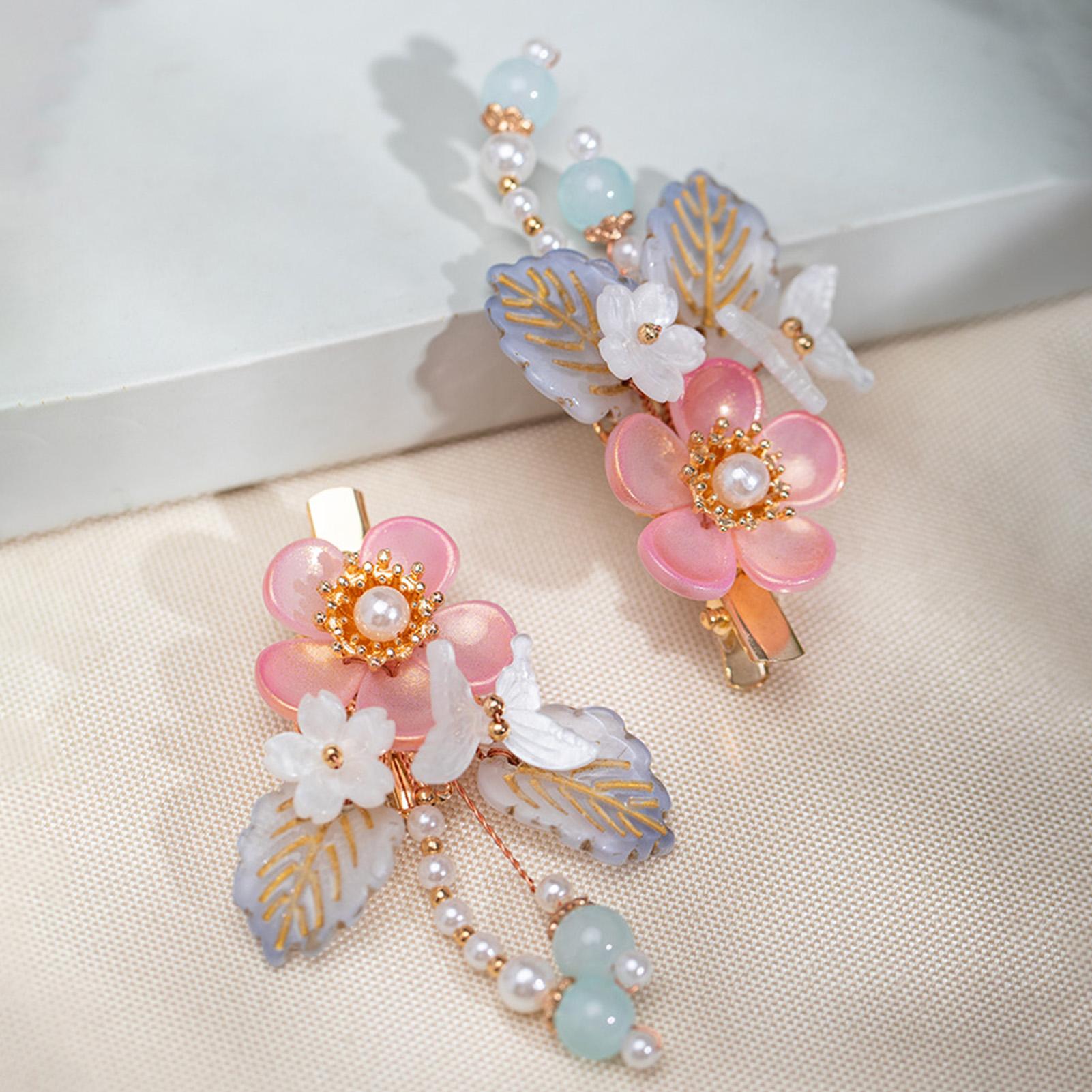 1 Pair Pink Crystal Flower Hair Clips Chinese Ancient Hairpin Clips Handmade Hair Fringed Clips Hairpins for Women Girls Decors
1 Pair Pink Crystal Flower Hair Clips Chinese Ancient Hairpin Clips Handmade Hair Fringed Clips Hairpins for Women Girls Decors