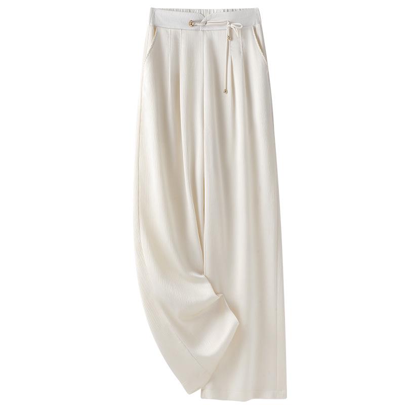 Summer 2025 Women s White Ice Silk Wide-Leg Pants: Slimming, Loose, Chinese-Style Straight Trousers M чёрный
Summer 2025 Women s White Ice Silk Wide-Leg Pants: Slimming, Loose, Chinese-Style Straight Trousers M чёрный