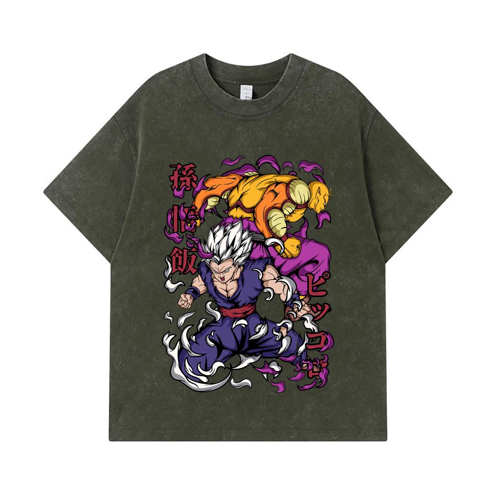 275 GSM Washed T-shirts 100% Cotton Dragon Ball V57 Gohan Piccolo Print Unisex Heavy Cotton T Shirt S армия зеленый
275 GSM Washed T-shirts 100% Cotton Dragon Ball V57 Gohan Piccolo Print Unisex Heavy Cotton T Shirt S армия зеленый