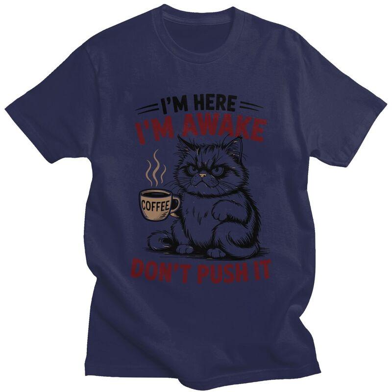Funny Cat Im Here Im Awake Dont Push It T Shirt for Men Tshirt Leisure Tee Tshirts Slim Fit Clothing 4XL
Funny Cat Im Here Im Awake Dont Push It T Shirt for Men Tshirt Leisure Tee Tshirts Slim Fit Clothing 4XL