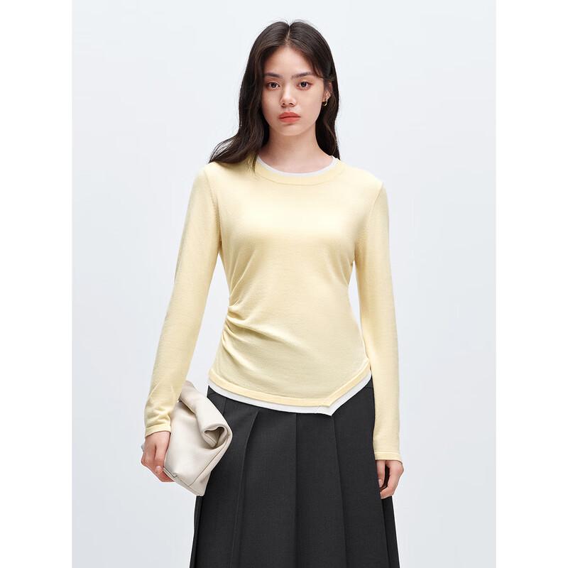 PEACEBIRD Women s Faux Two-Piece Knit Sweater M
PEACEBIRD Women s Faux Two-Piece Knit Sweater M