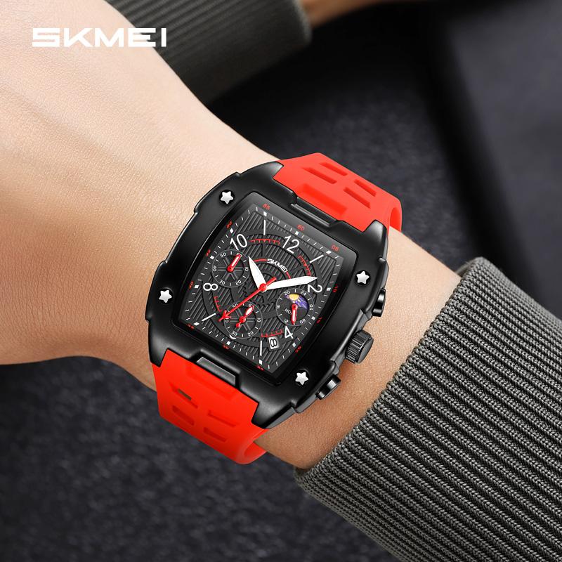 Men Chronograph Watch Luxury Tonneau Design Calendar Date Feature Luminous Hands Waterproof Watches Rubber Strap чорний
Men Chronograph Watch Luxury Tonneau Design Calendar Date Feature Luminous Hands Waterproof Watches Rubber Strap чорний