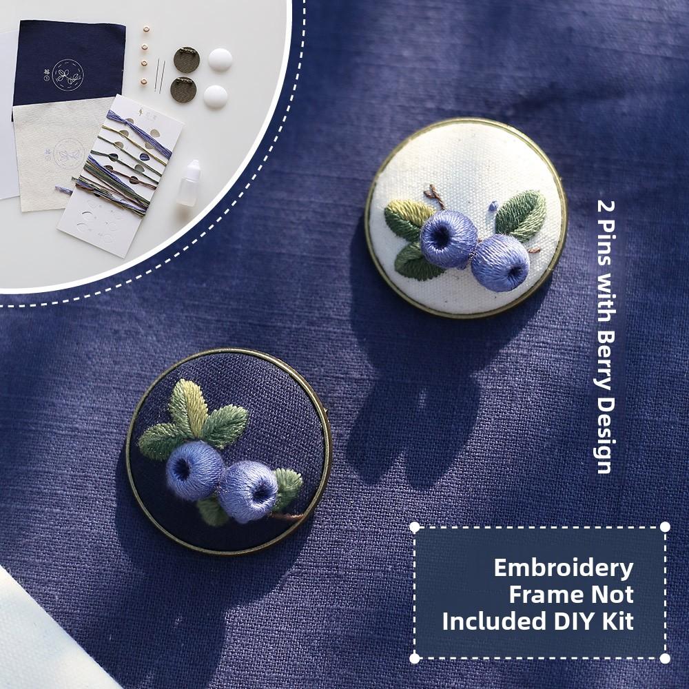 Handmade Embroidery DIY Material Kit Blueberry Persimmon 3D Embroidery Pin Gift for Beginner And Best Friend Home Fabric
Handmade Embroidery DIY Material Kit Blueberry Persimmon 3D Embroidery Pin Gift for Beginner And Best Friend Home Fabric