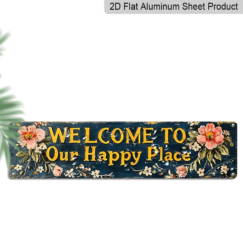 2D Flat 1pc Vintage Welcome To Our Happy Place Metal Sign, 16.0x4.0inch, Distressed Finish Wall Decor for Bathroom, Garage - Ideal Festival Gift 40cm x 10cm
2D Flat 1pc Vintage Welcome To Our Happy Place Metal Sign, 16.0x4.0inch, Distressed Finish Wall Decor for Bathroom, Garage - Ideal Festival Gift 40cm x 10cm
